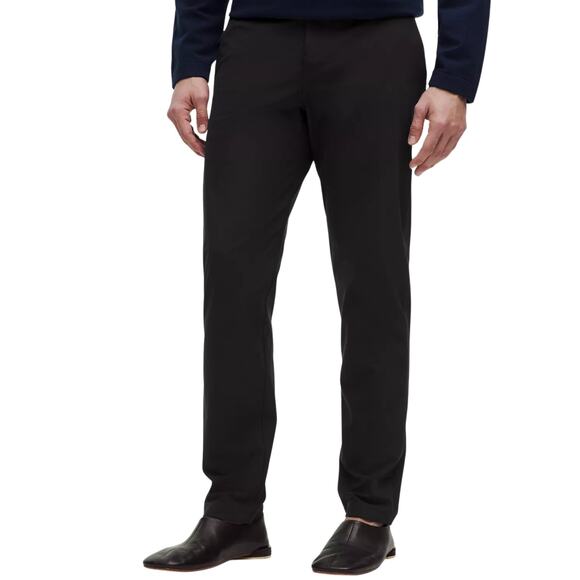 NWT Lululemon Men's ABC Classic-Fit Trouser Obsidian (Black) Size 30 Warpstreme - Picture 1 of 7